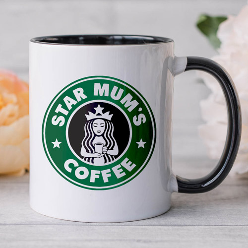 Personalised Mug - Star Mum\'s Coffee