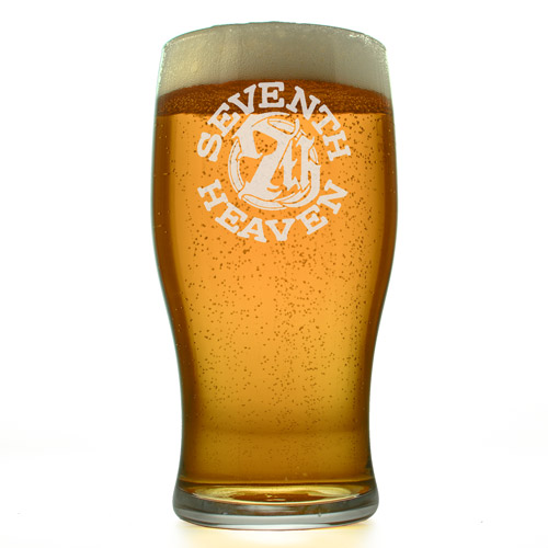 Logo Engraved Personalised Pint Glass