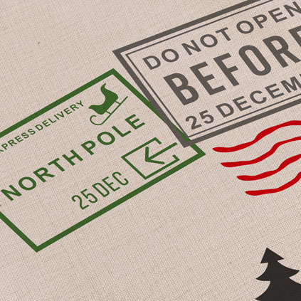 Personalised Christmas Santa Sack - North Pole Post Office