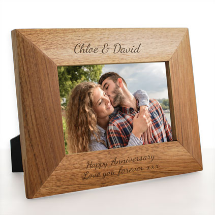 Personalised Wooden Photo Frames, Personalised Engraved Wooden Photo Frames