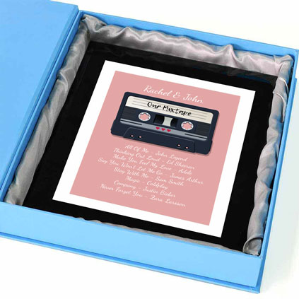 Personalised Print - Cassette Mixtape For Couples