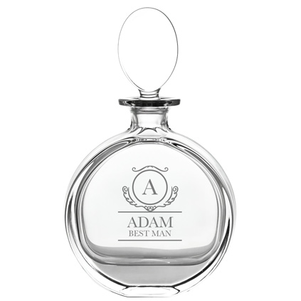Personalised Round Decanter With Any Name And Message