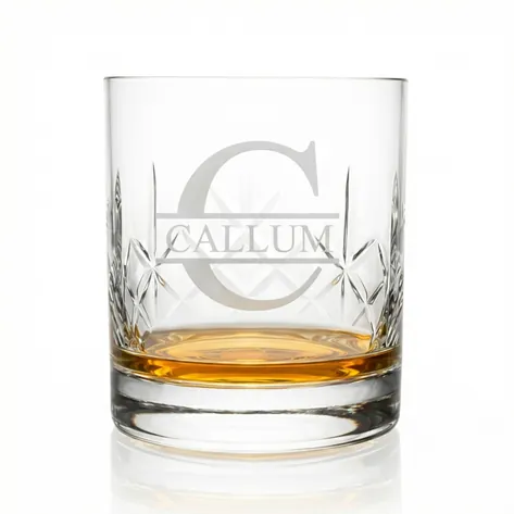 Personalised Monogram Name And Initial Crystal Whisky Glass Personalised Monogram Name And Initial Crystal Whisky Glass