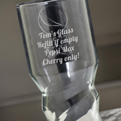Personalised Pepsi Max Hiball Glass 460ml