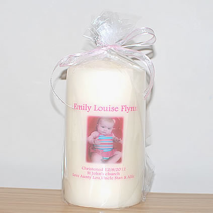 Personalised Baby Candle Its A Girl