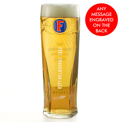 Personalised Fosters Glass