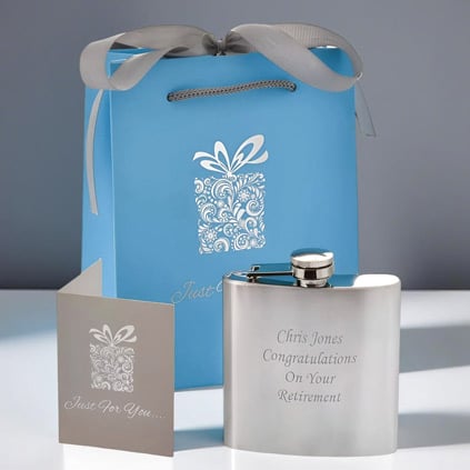 Engraved Hip Flask