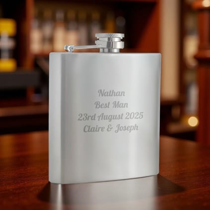 Engraved Hip Flask