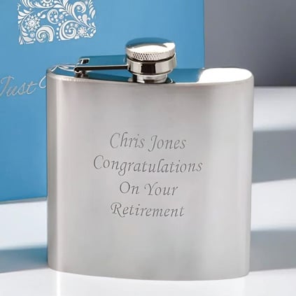 Engraved Hip Flask