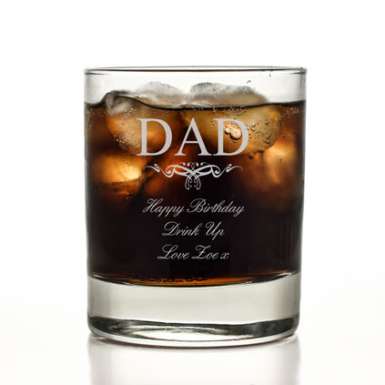 Personalised Whisky Tumbler - Dad
