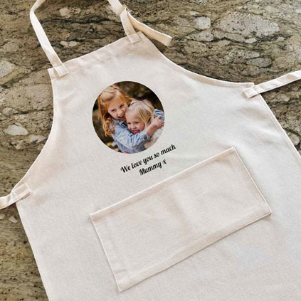 Personalised Apron - Photo Upload Any Message