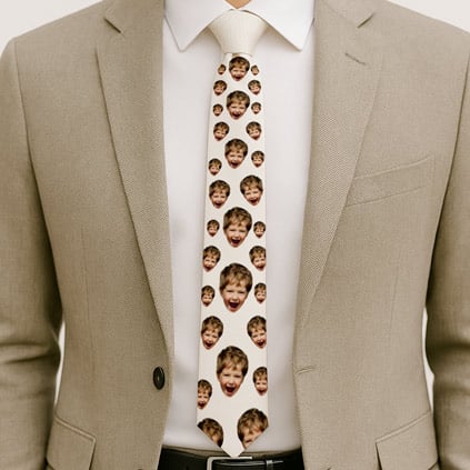 Personalised Tie Face Photo Upload