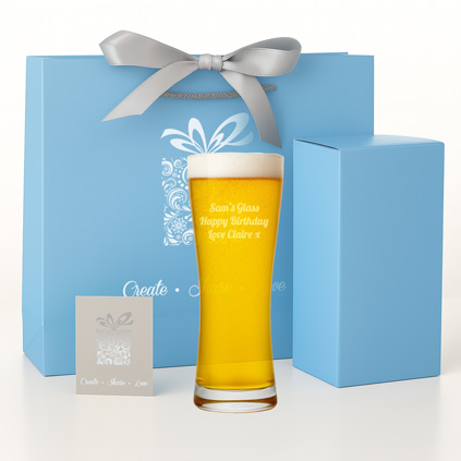 Personalised Pilsner Pint Glass