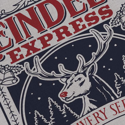 Personalised Christmas Santa Sack - Reindeer Express