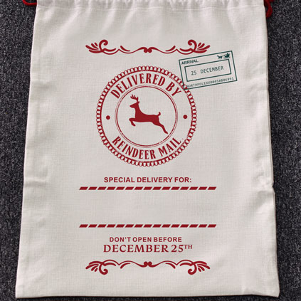 Personalised Christmas Santa Sack - Delivered By Reindeer Mail