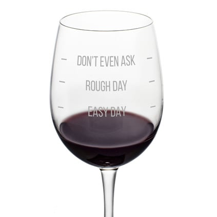 Rough Day Wine Glasses
