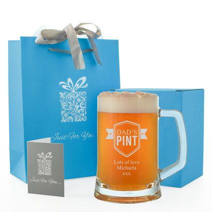 Personalised Shield Pint Tankard