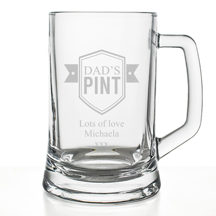 Personalised Shield Pint Tankard