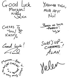 leaving messages scribbled on piece of paper