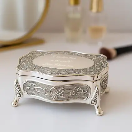 Personalised Antique Trinket Box Small