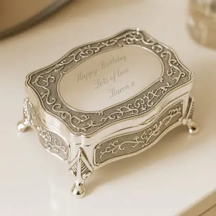 Personalised Antique Trinket Box Small