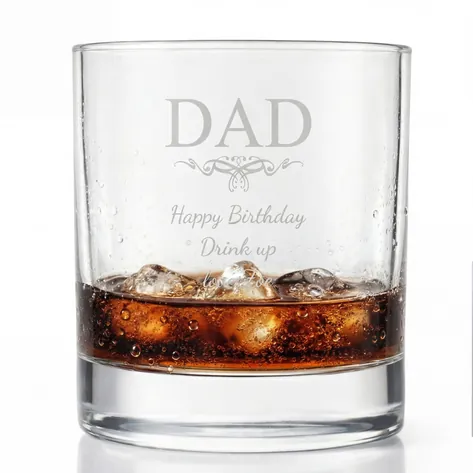 Personalised Whisky Tumbler - Dad Personalised Whisky Tumbler - Dad
