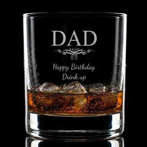 Personalised Whisky Tumbler - Dad