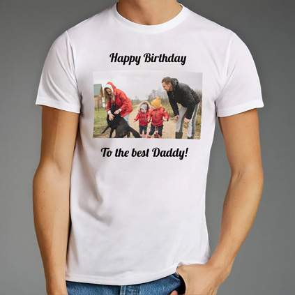 Personalised T-Shirt Any Photo And Message