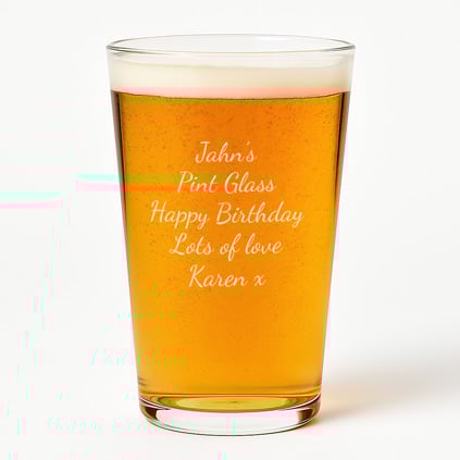 Personalised Thatchers Pint Glass