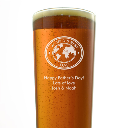 Personalised Pint Glass - World's Best