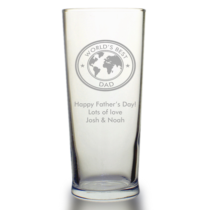 Personalised Pint Glass - World's Best