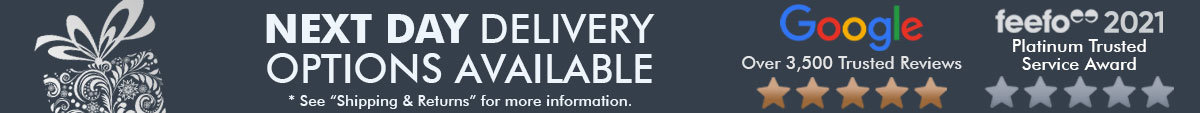 5 Star Reviews And Next Day Delivery Option sales banner