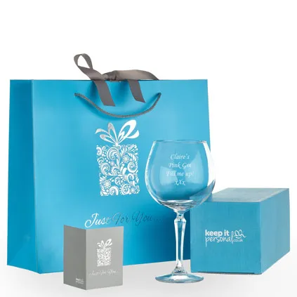 Luxury Gift Box Personalised Engraved Quality Glass Tankard Gift Engraved Free 70th Birthday Design 