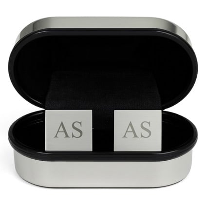 Engraved Groomsmen Cufflinks And Gift Box
