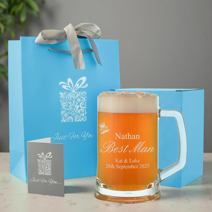 Personalised Wedding Pint Tankard