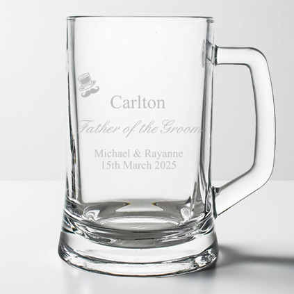 Personalised Wedding Pint Tankard