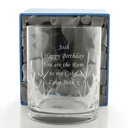 Personalised Whisky Glass Tumbler